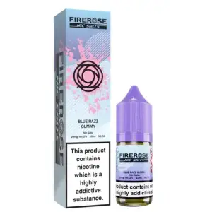 Blue Razz Gummy Nic Salt E-Liquid by Firerose 5000 Salts 10ml